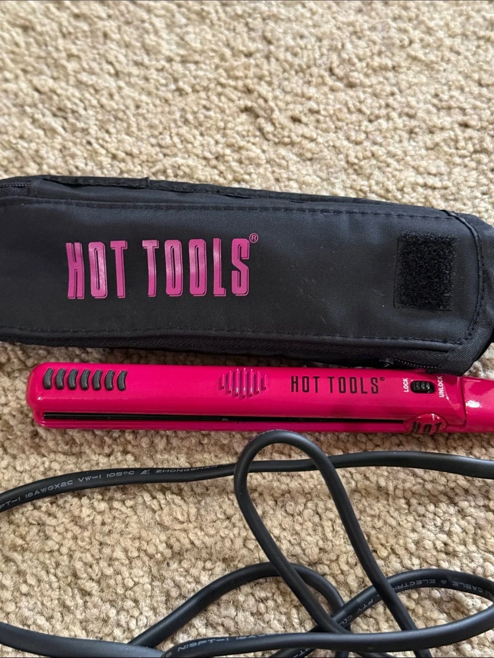 Hot Tools - Pink - Mini Flat Iron Hair Straightener